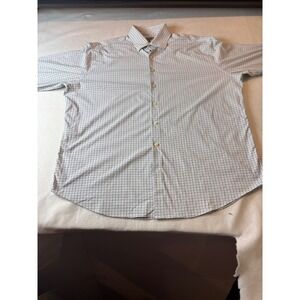 Peter Millar Summer Comfort Mens Plaid Button-Down Shirt XL